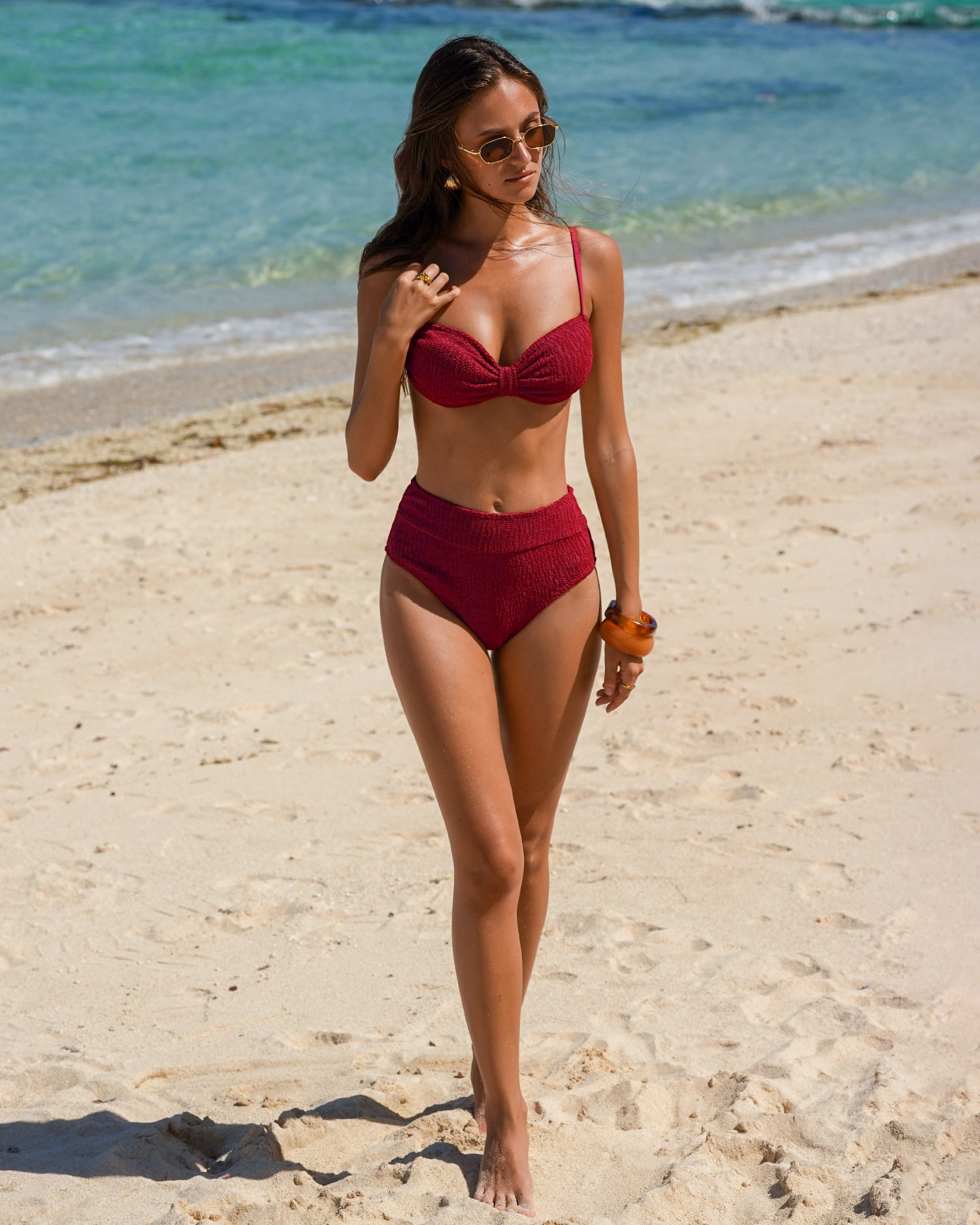 Women's Knitted Nylon Bikini Set Bikinis - RIHOAS