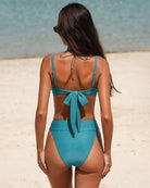 Women's Knitted Nylon Bikini Set - RIHOAS