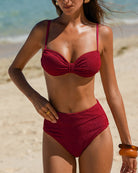 Women's Knitted Nylon Bikini Set Bikinis - RIHOAS