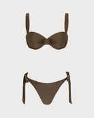 Women's Knitted Nylon Bikini Set Coffee Bikinis - RIHOAS