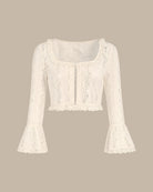 Women's Knitted Nylon Blouses Apricot - RIHOAS