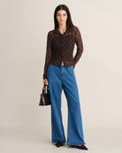 Women's Knitted Nylon Blouses - RIHOAS - 01