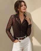 Women's Knitted Nylon Blouses - RIHOAS