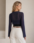 Women's Knitted Nylon Blouses - RIHOAS