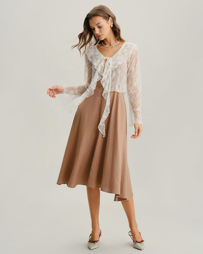 Women's Knitted Nylon Cardigan Tops - RIHOAS