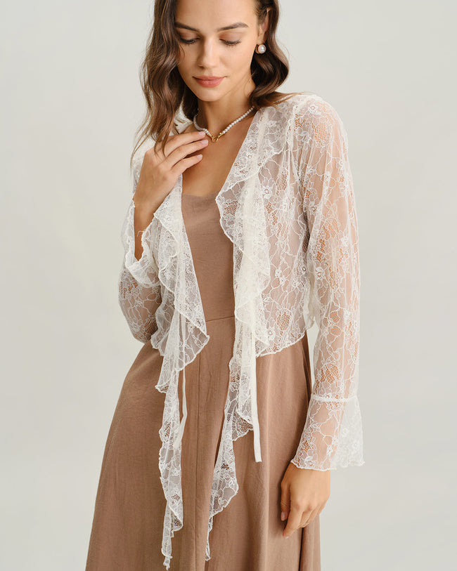 Women's Knitted Nylon Cardigan Tops - RIHOAS