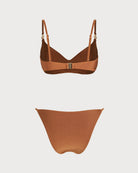 Women's Knitted Nylon Cross Bikini Set Bikinis - RIHOAS
