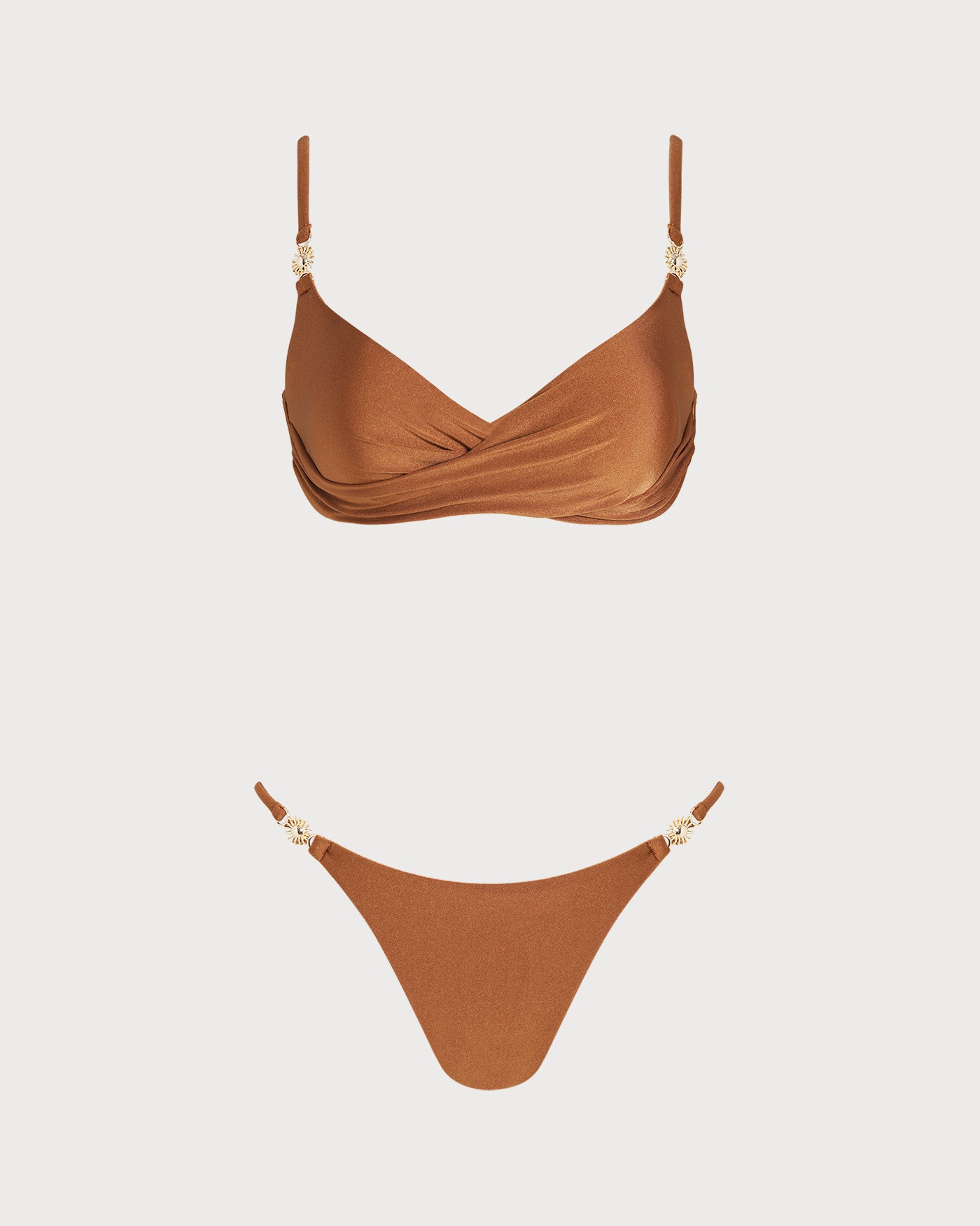Women's Knitted Nylon Cross Bikini Set Bikinis - RIHOAS
