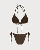 Women's Knitted Nylon Embroidered Bikini Set Bikinis - RIHOAS