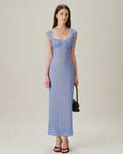 Women's Knitted Nylon Maxi Dresses Dresses - RIHOAS