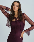 Women's Knitted Nylon Midi Dress Dresses - RIHOAS