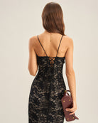 Women's Knitted Nylon Midi Dress Dresses - RIHOAS