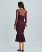 Women's Knitted Nylon Midi Dress Dresses - RIHOAS