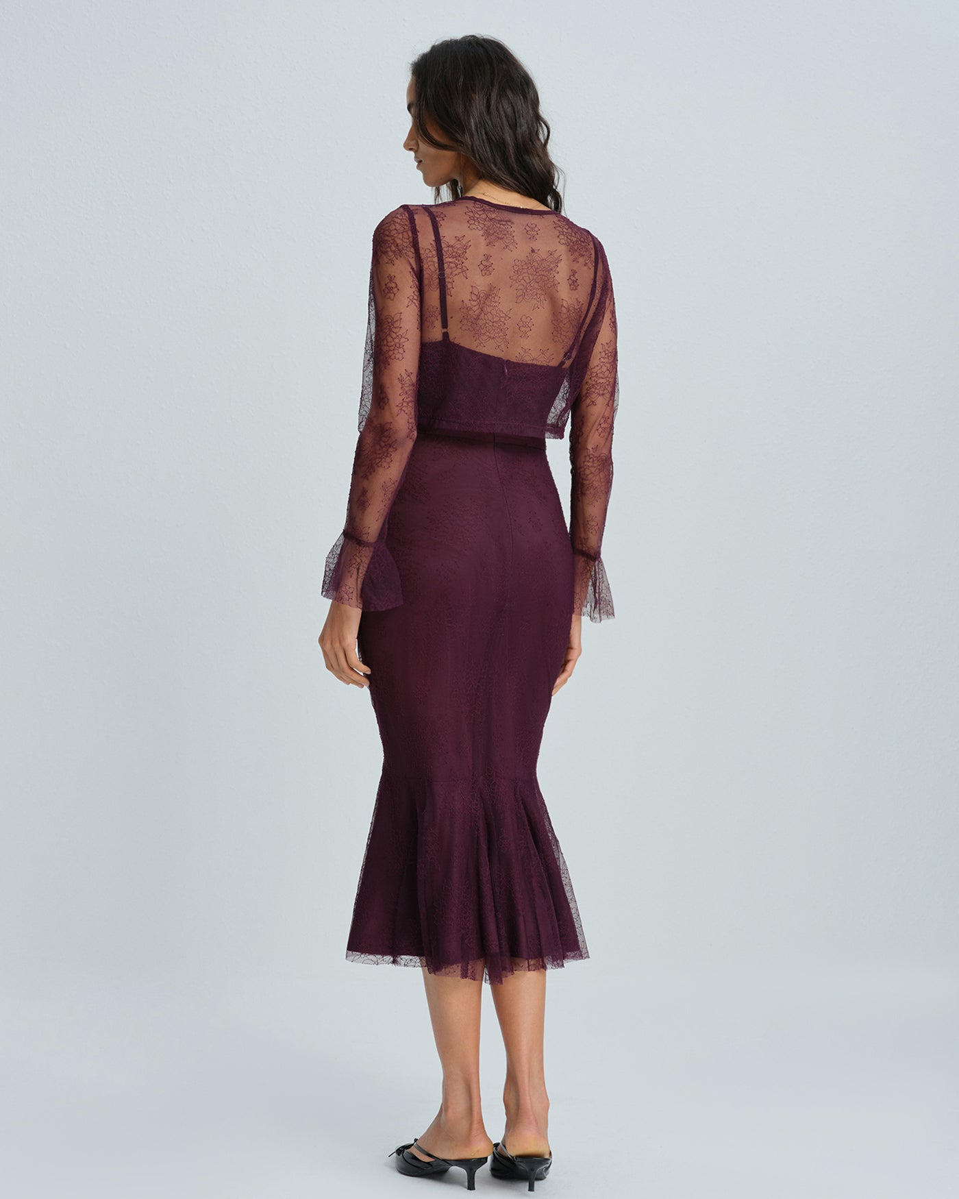 Women's Knitted Nylon Midi Dress Dresses - RIHOAS
