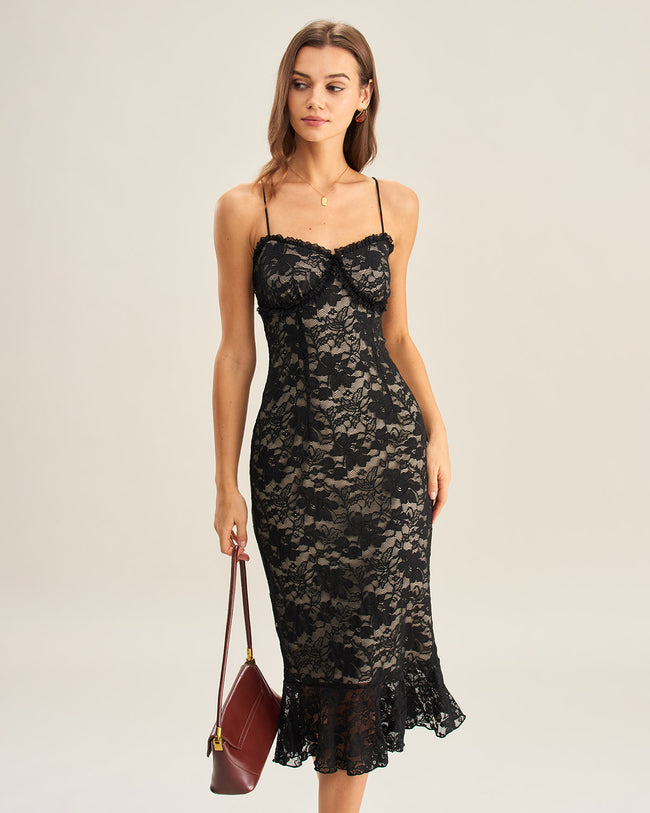 Women's Knitted Nylon Midi Dress Dresses - RIHOAS