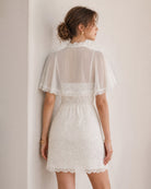 Women's Knitted Nylon Mini Dresses - RIHOAS - 04