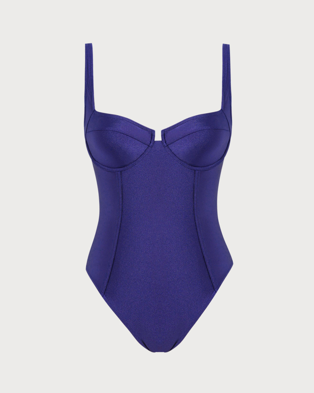 Women's Knitted Nylon One-Piece Navy One-Pieces - RIHOAS