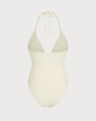 Women's Knitted Nylon One-Piece Swimsuit One-Pieces - RIHOAS