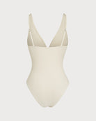 Women's Knitted Nylon One-Piece Swimsuit One-Pieces - RIHOAS