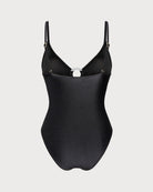 Women's Knitted Nylon One-Piece Swimsuit One-Pieces - RIHOAS