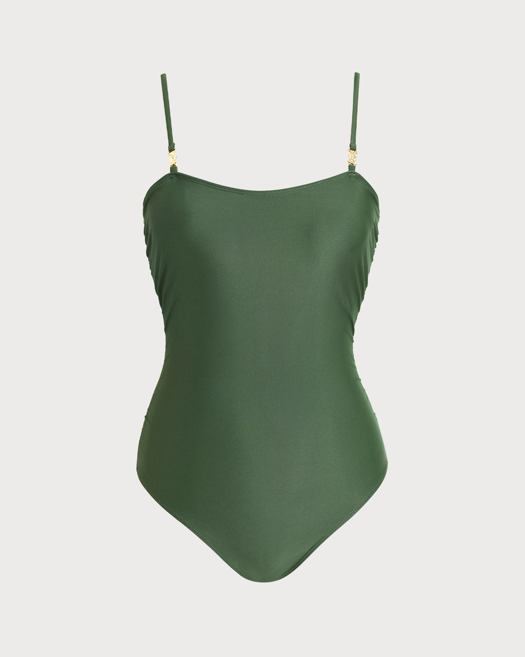 Women's Knitted Nylon One-Pieces Dark Green One-Pieces - RIHOAS