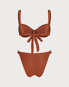 Women's Knitted Nylon Silver Thread Bikini Set Bikinis - RIHOAS