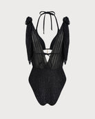 Women's Knitted Nylon Silver Thread Bikini Set Bikinis - RIHOAS