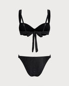 Women's Knitted Nylon Silver Thread Bikini Set Bikinis - RIHOAS