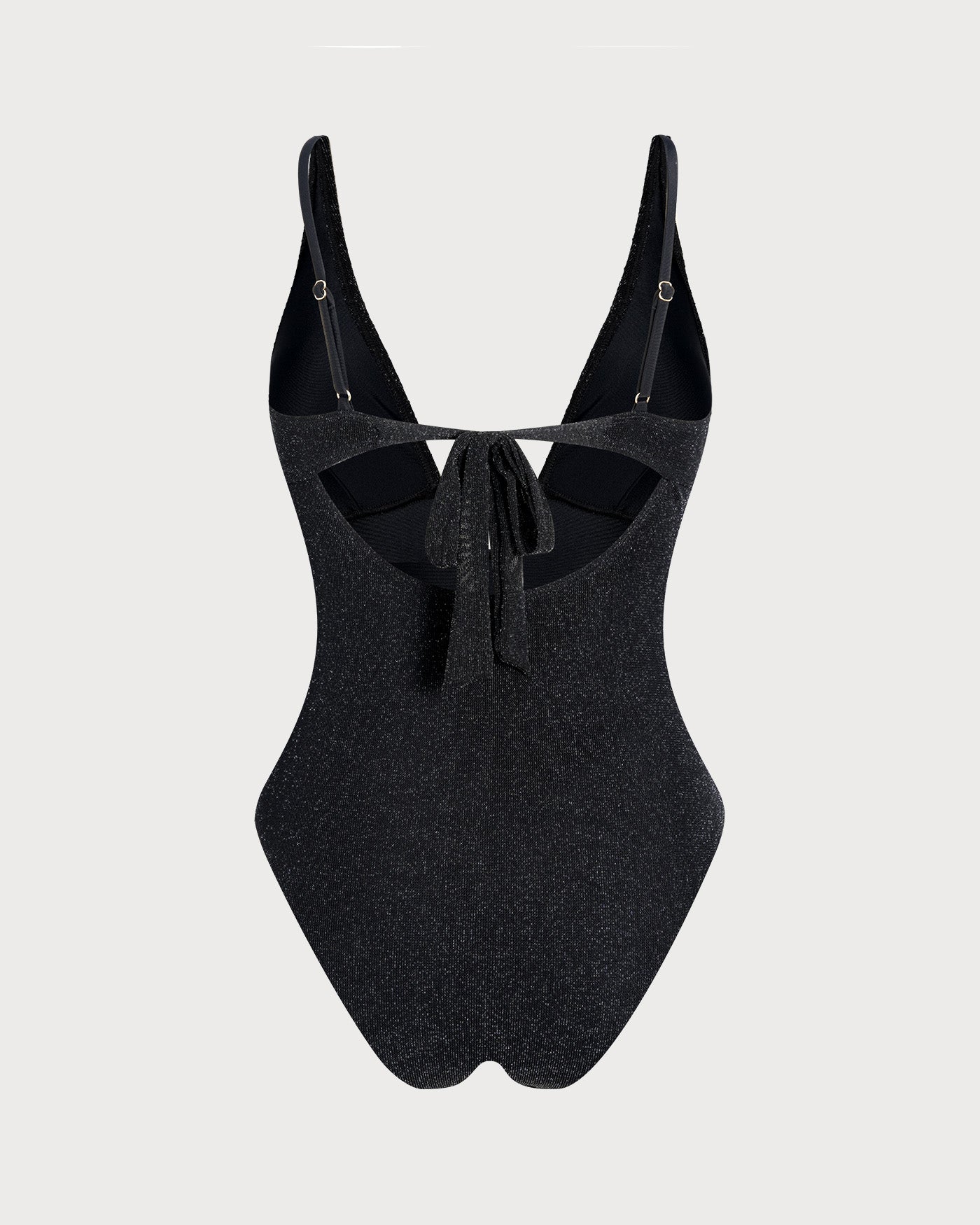 Women's Knitted Nylon Silver Thread One-Piece Swimsuit One-Pieces - RIHOAS