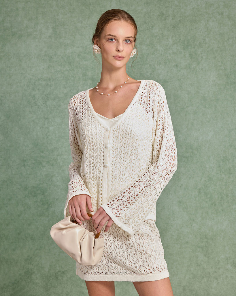 Women's Knitted Nylon Skirt Two-Piece Suit Two-Piece Outfits - RIHOAS