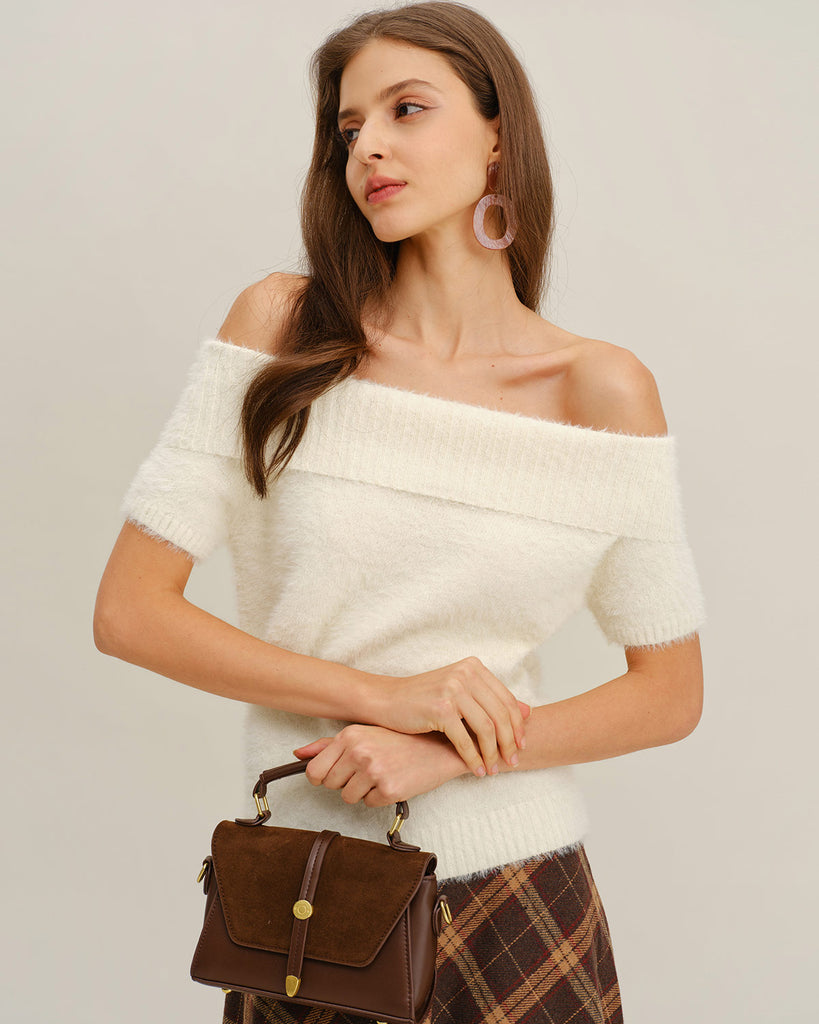 Women's Knitted Nylon Sweater Tops - RIHOAS