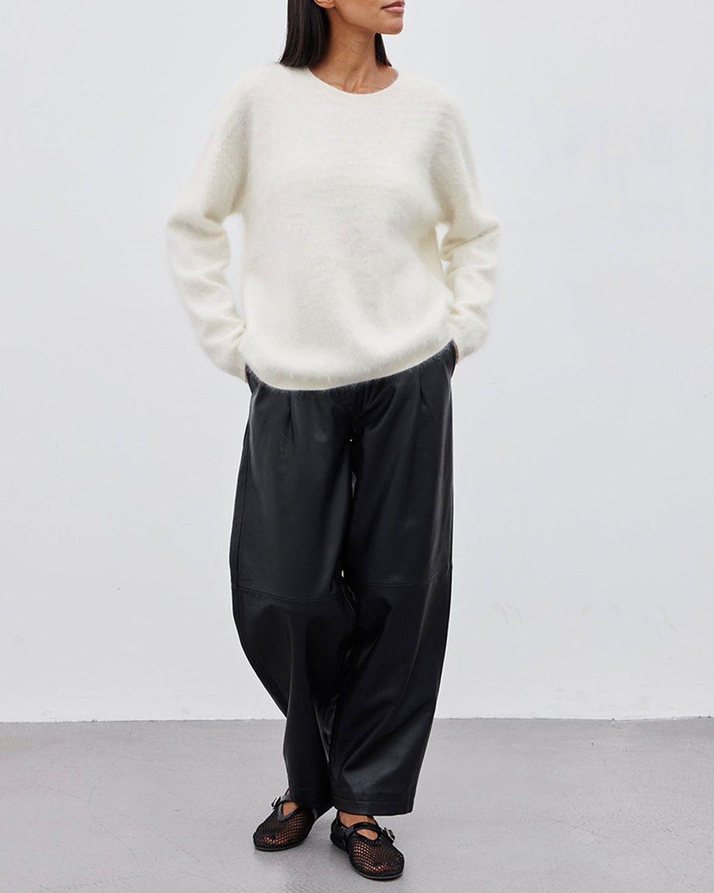 Women's Knitted Nylon Sweater Tops - RIHOAS