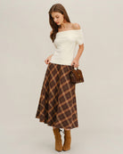 Women's Knitted Nylon Sweater White Tops - RIHOAS