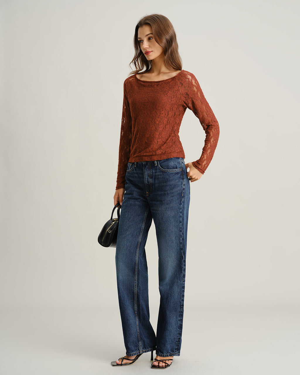 Women's Knitted Nylon Tees Tops - RIHOAS