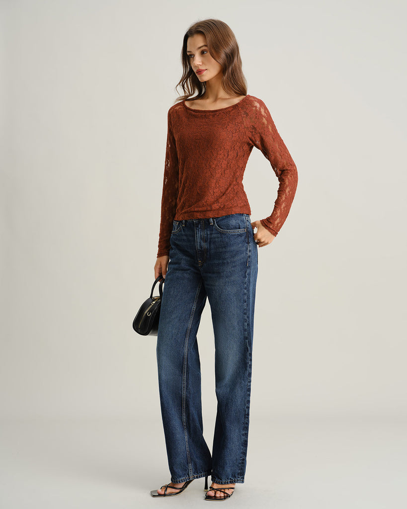 Women's Knitted Nylon Tees Tops - RIHOAS