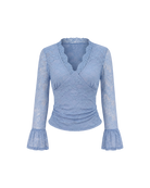 Women's Knitted Nylon Tees Tops - RIHOAS