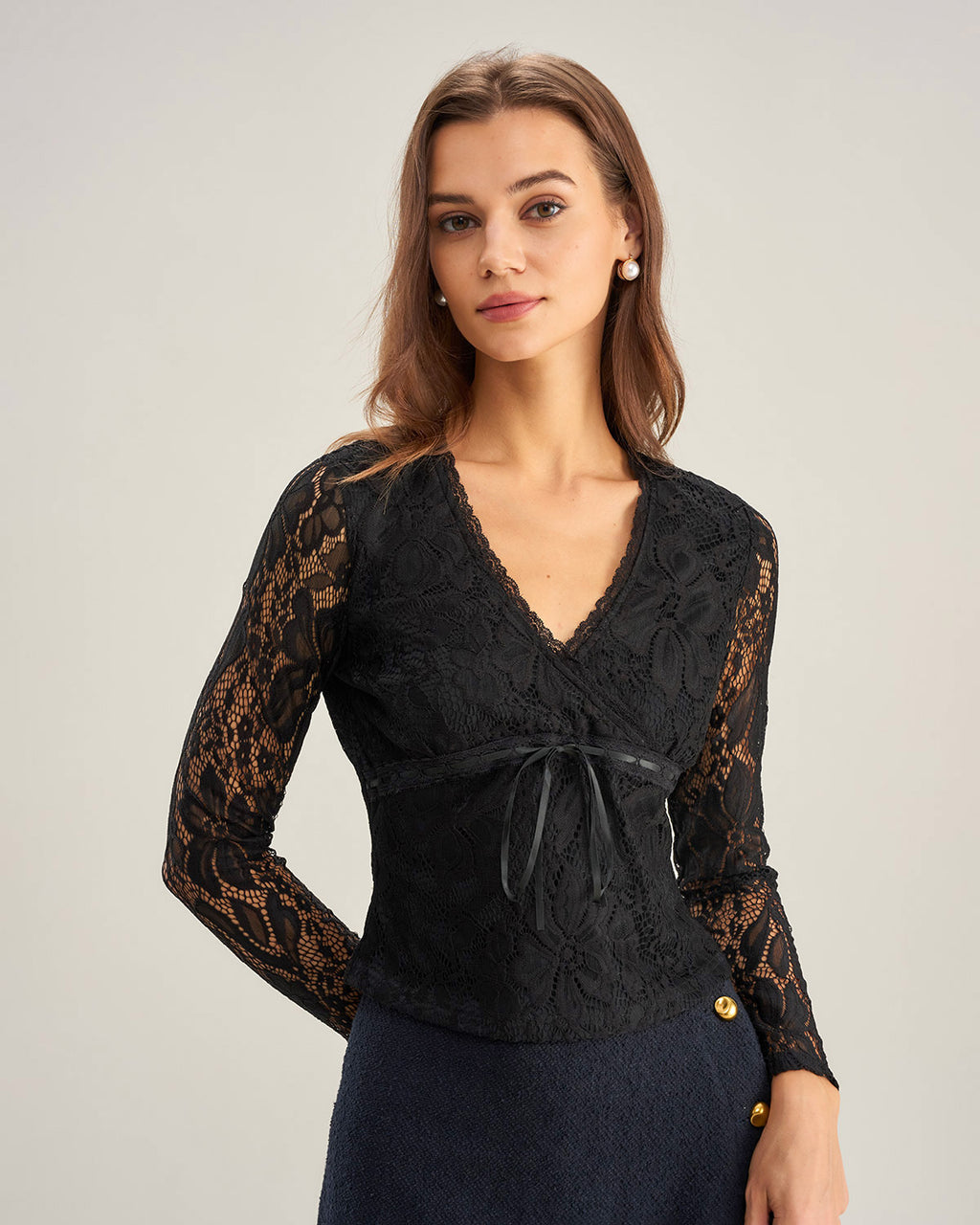Women's Knitted Nylon Tees Tops - RIHOAS