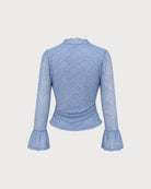 Blue Bell Sleeve Floral Lace Tee 07