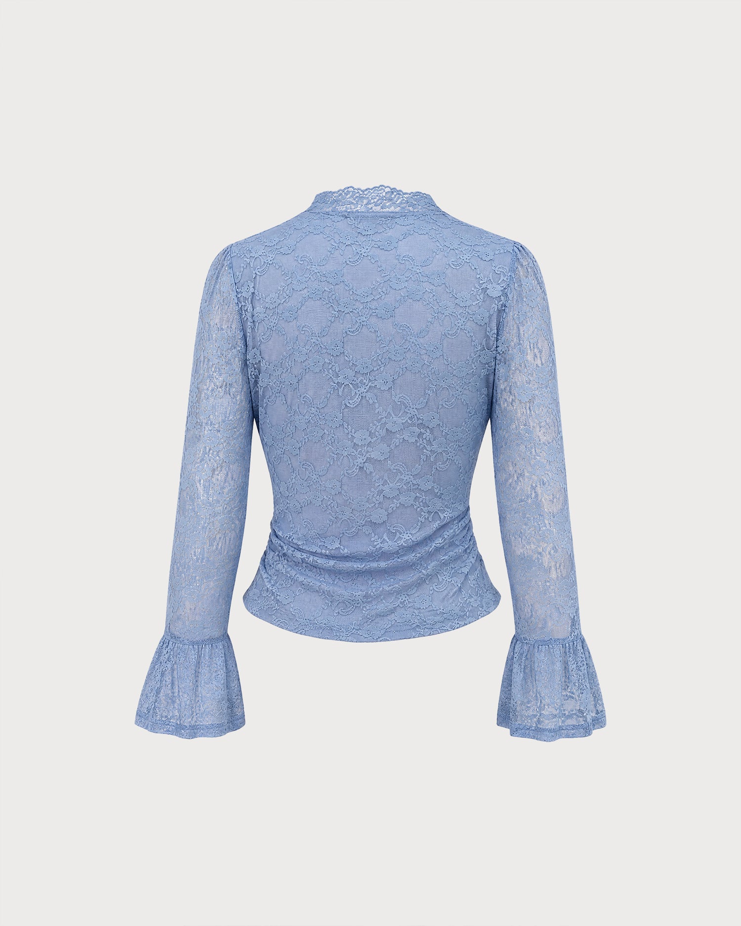 Blue Bell Sleeve Floral Lace Tee 07