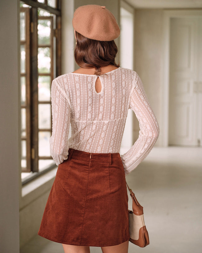 Women's Knitted Nylon Tees Tops - RIHOAS