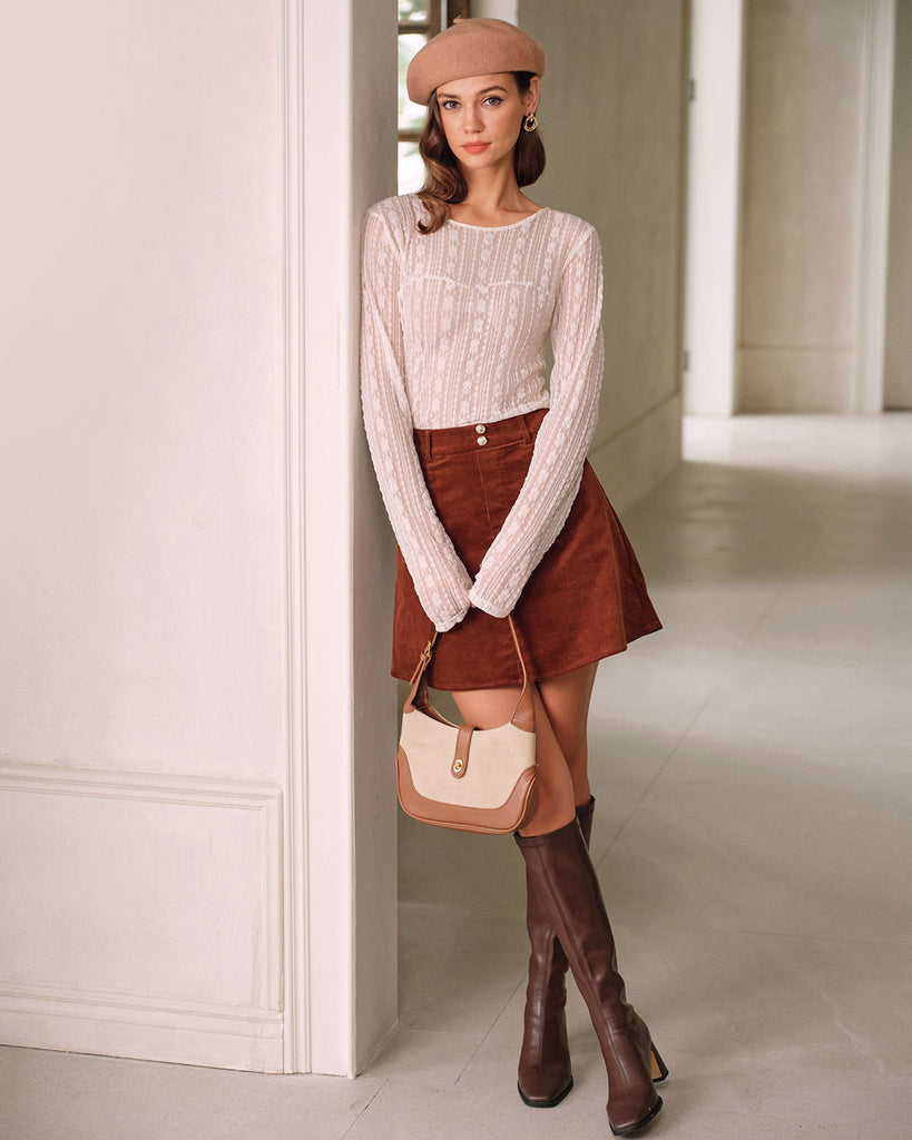 Women's Knitted Nylon Tees Tops - RIHOAS