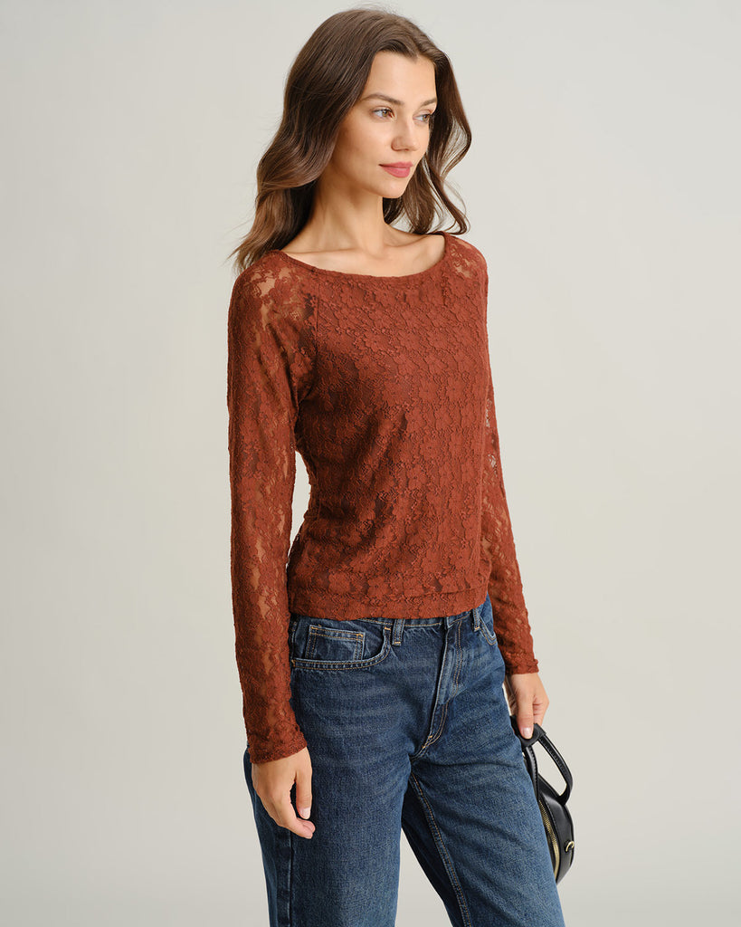 Women's Knitted Nylon Tees Tops - RIHOAS