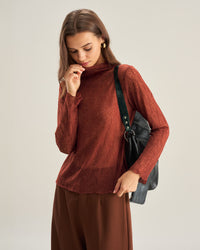 Women's Knitted Nylon Top Tops - RIHOAS