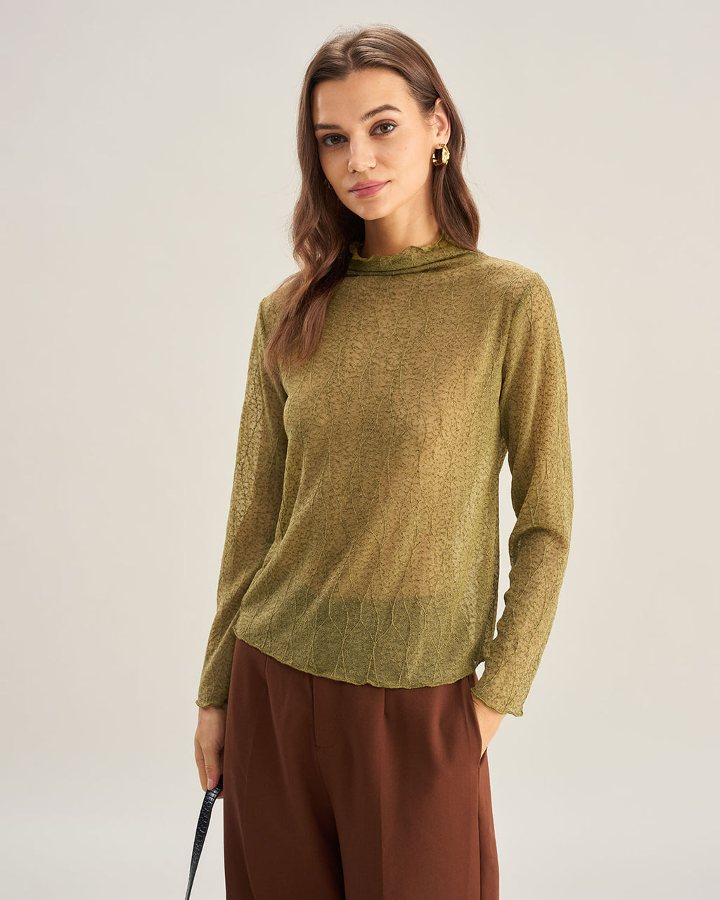Women's Knitted Nylon Top Tops - RIHOAS