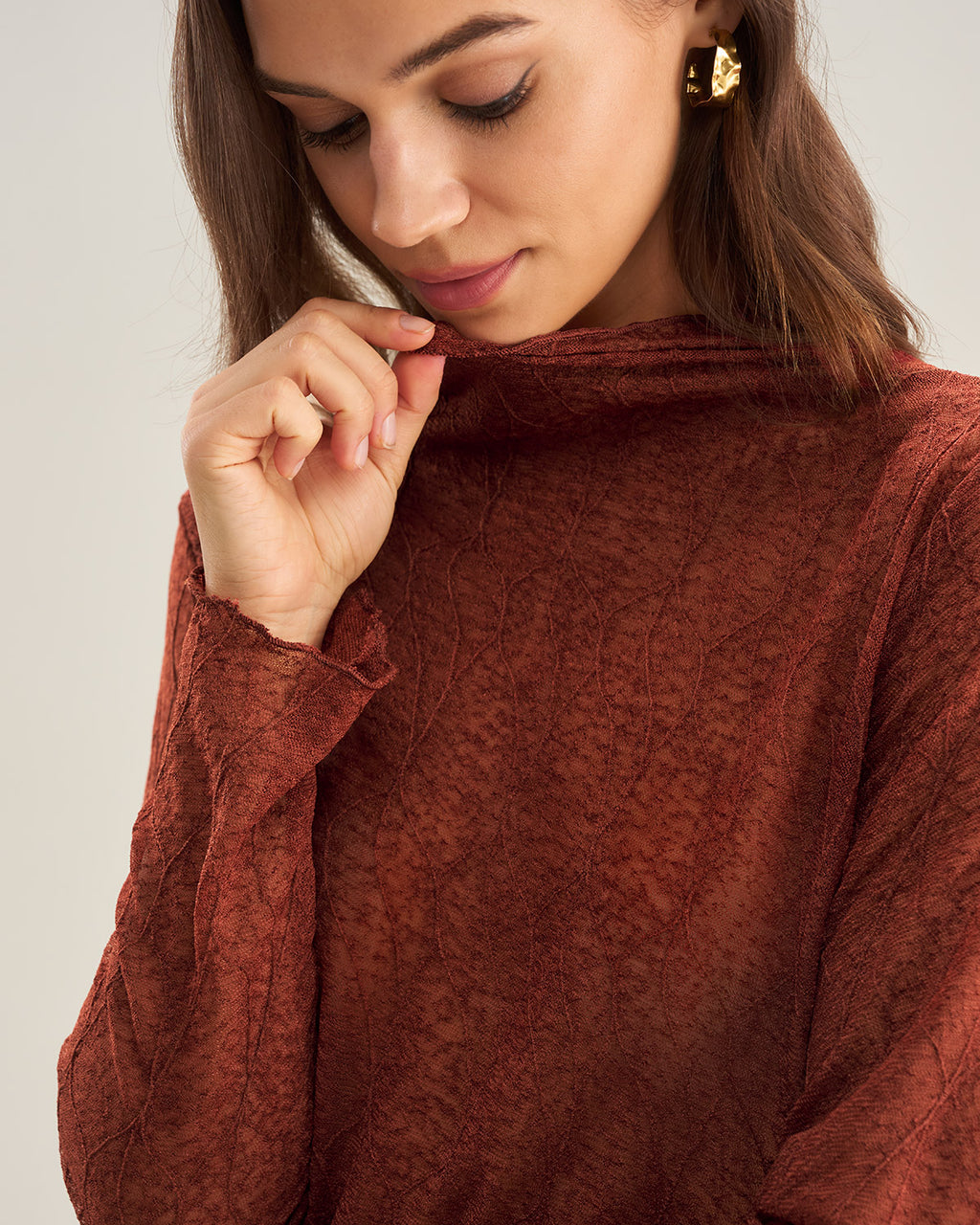 Women's Knitted Nylon Top Tops - RIHOAS