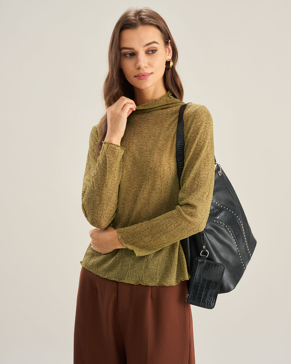 Women's Knitted Nylon Top Tops - RIHOAS