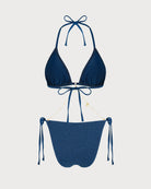 Women's Knitted Nylon Trim Bikini Set Bikinis - RIHOAS