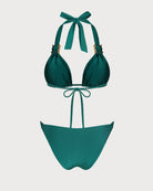 Women's Knitted Nylon Trim Bikini Set Bikinis - RIHOAS