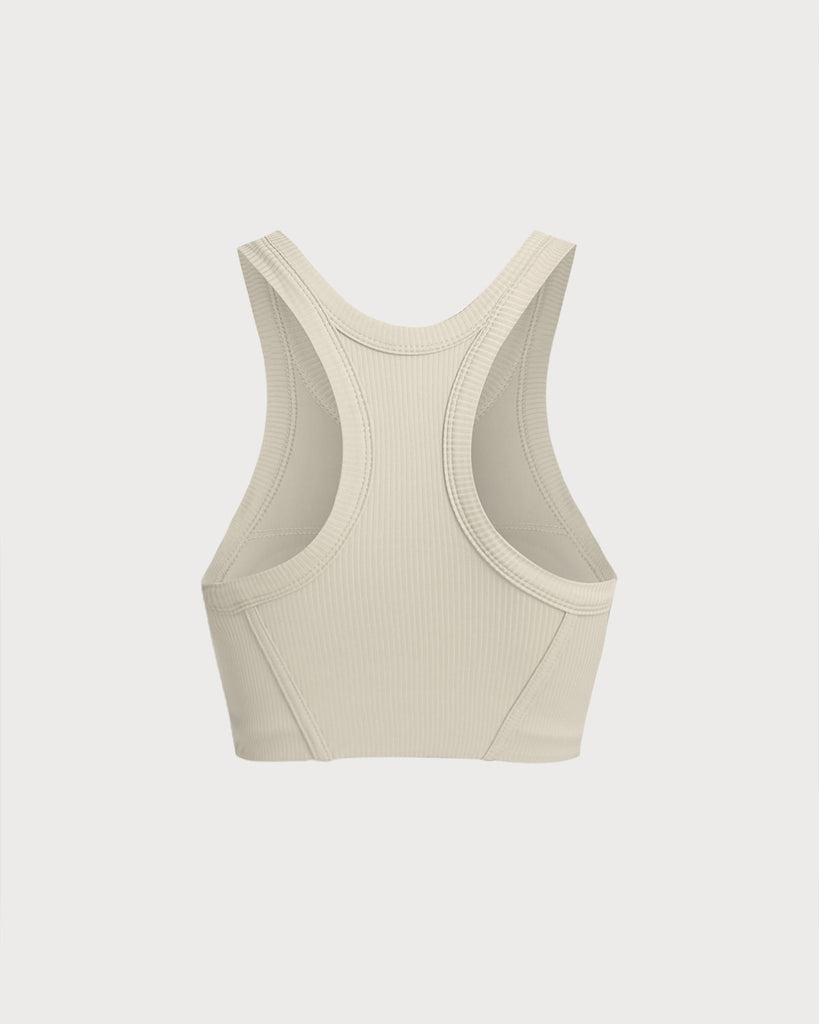 Women's Knitted Nylon Yoga Tank Top Yoga Tops - RIHOAS