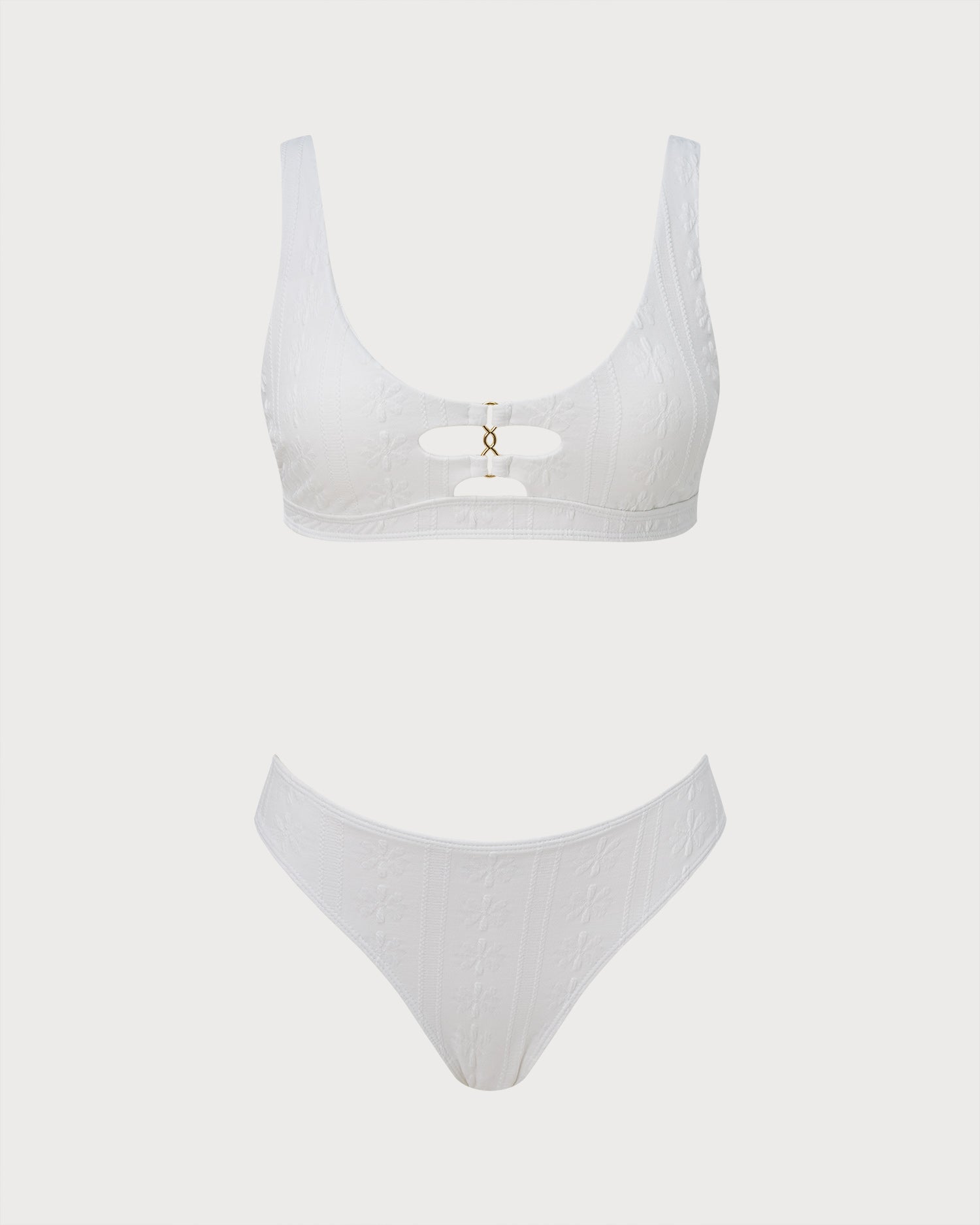 Women's Knitted Polyester Bikini Set - RIHOAS - 03